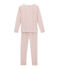 Little girl's fitted pyjamas. MARSHMALLOW white/MULTICO white