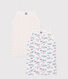 Children's Paris print cotton tank tops with fine straps - 2-pack