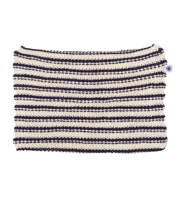 Boy's/Girl's Snood white/blue