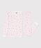 Children's very snug fitting floral print cotton pyjamas BARELY pink/MULTICO