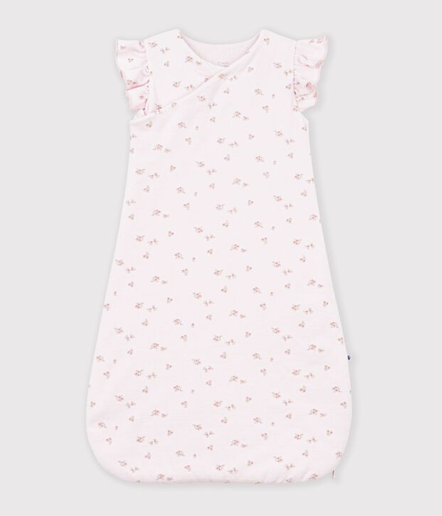 Babies' 3 TOG flower print corduroy sleeping bag pink/multicolor