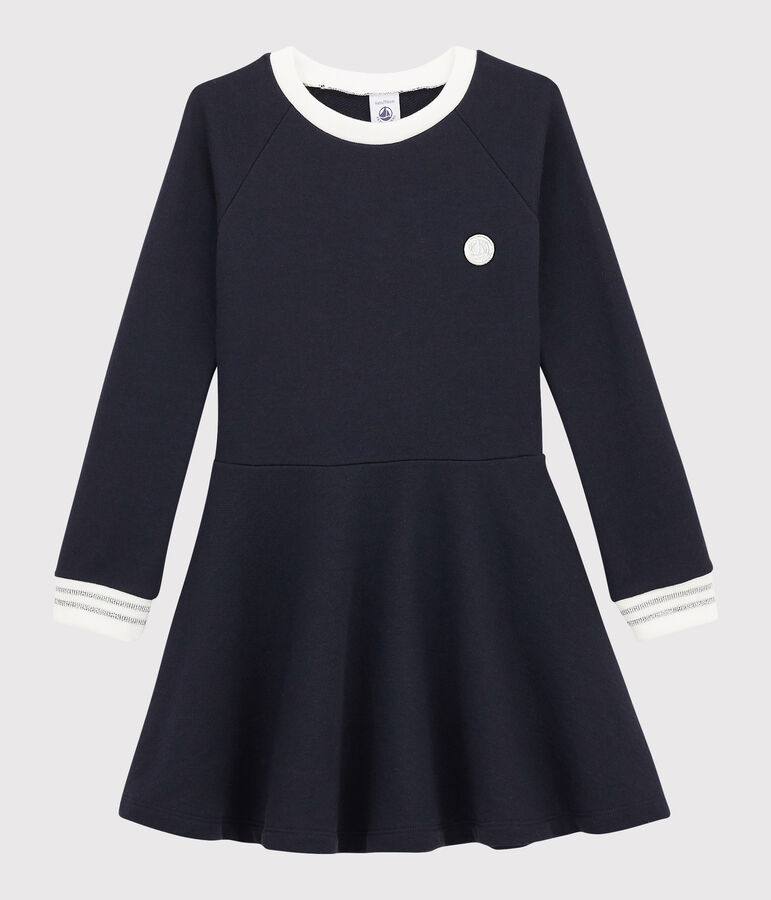 Girl's Long-sleeved Dress blue