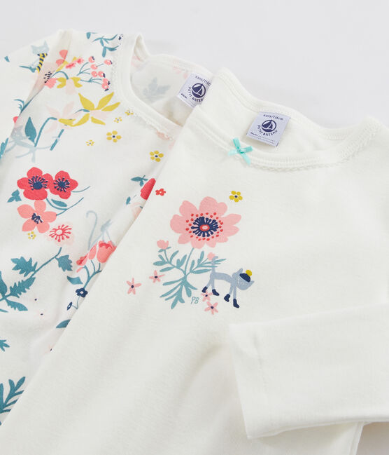 Girls' Long-sleeved Floral Print T-Shirt - 2-Piece Set variante 1