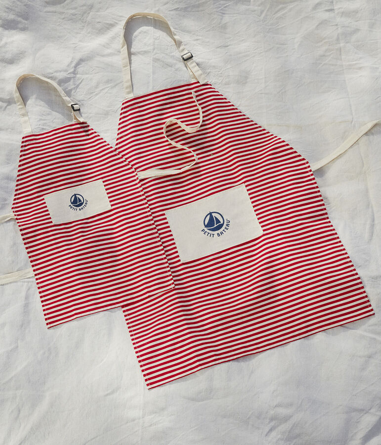 Pack of 100% organic cotton aprons multicolor