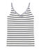 Women's sleeveless top MARSHMALLOW white/SMOKING blue