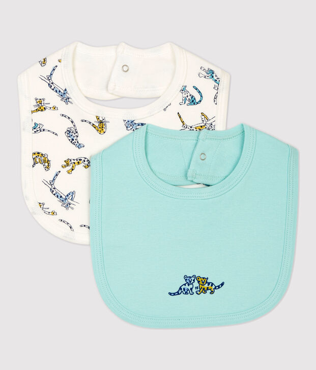 Organic Cotton Baby Bibs - 2-Pack multicolor