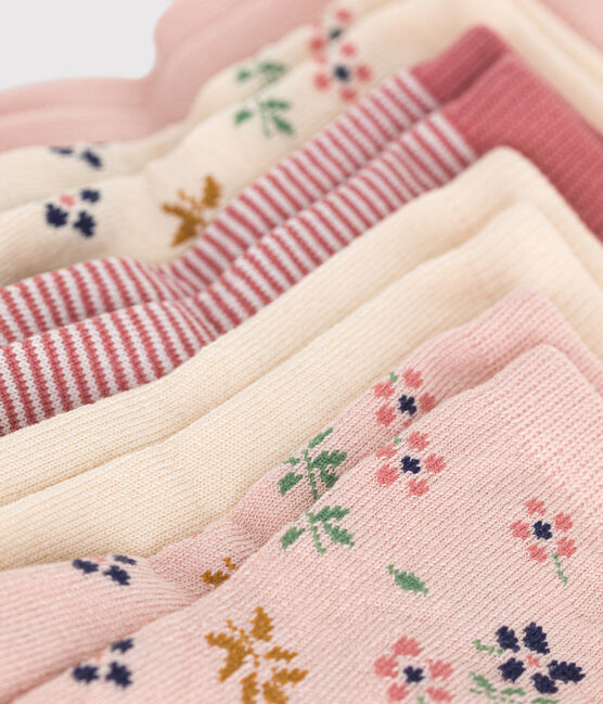 Babies' flower-patterned cotton socks - 5-Pack variante 1