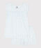 Girls' Fine Cotton Gingham Short Pyjamas MARSHMALLOW blue/GOMME white