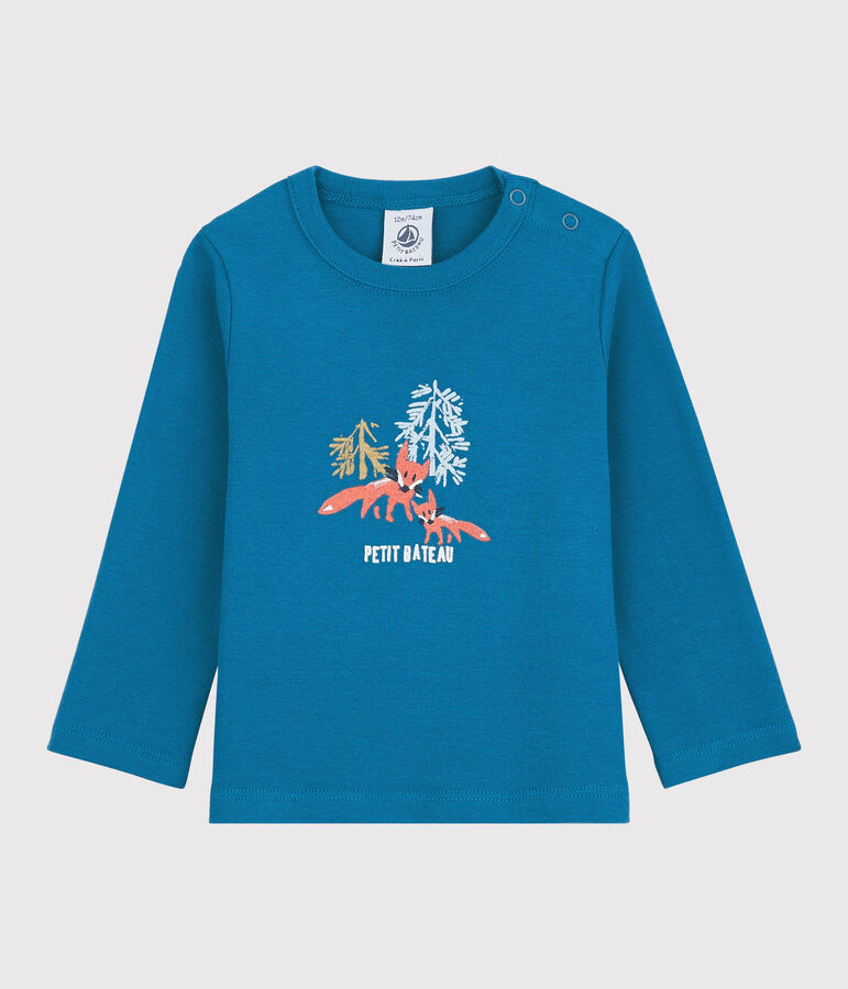 Babies' Cotton T-Shirt blue