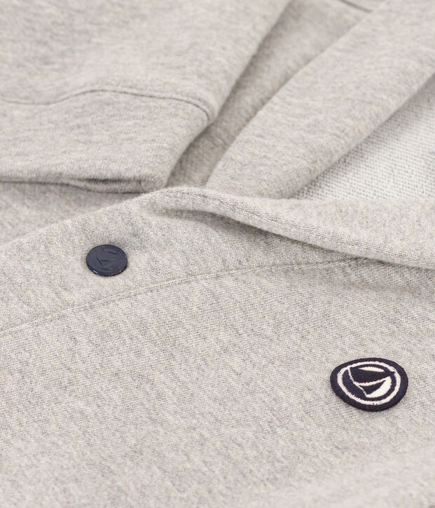 Boys' cotton cardigan grey