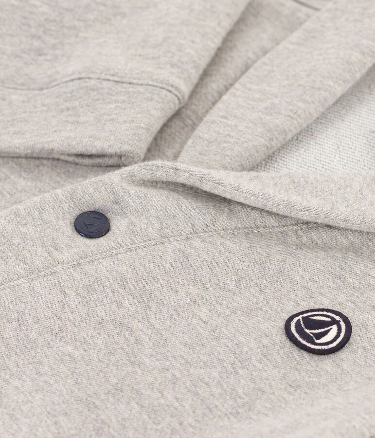 Boys' cotton cardigan grey