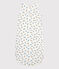Babies' Panther Patterned Organic Cotton Sleeping Bag MARSHMALLOW white/MULTICO white