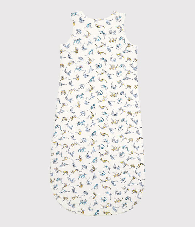 Babies' Panther Patterned Organic Cotton Sleeping Bag white/multicolor