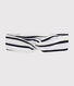 Baby girl's striped cotton headband
