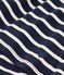 Women's Straight V-Neck Cotton T-Shirt SMOKING blue/MARSHMALLOW white