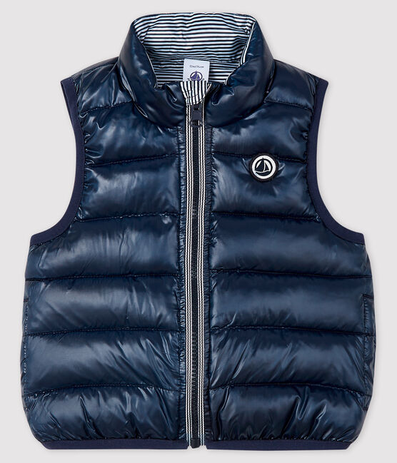 Baby's reversible puffer jacket SMOKING blue