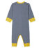 Baby Boys' Footless Ribbed Sleepsuit MEDIEVAL blue/MARSHMALLOW white