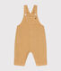 Babies' long coloured denim dungarees