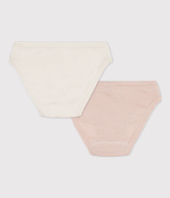 Girls' Pinstriped Cotton Briefs - 2-Pack variante 1