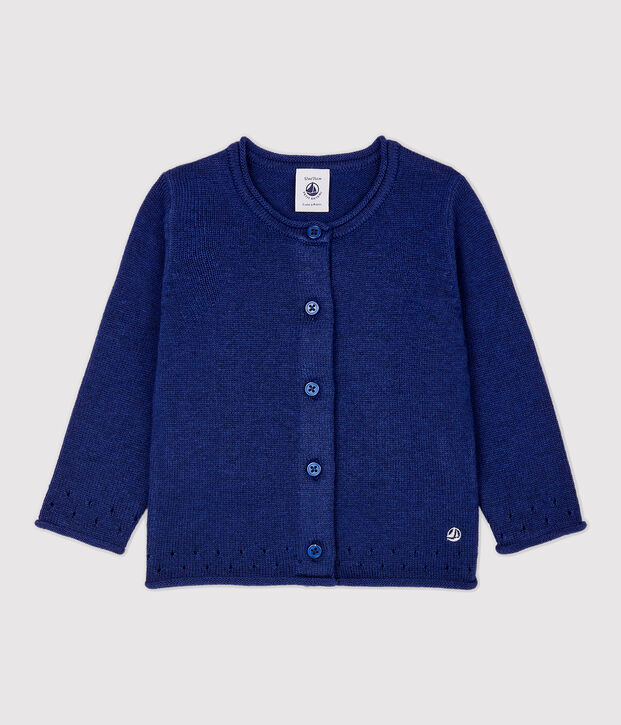 Babies' Knitted Cardigan blue