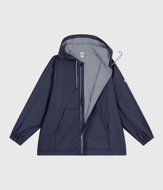 Women's short raincoat SMOKING blue