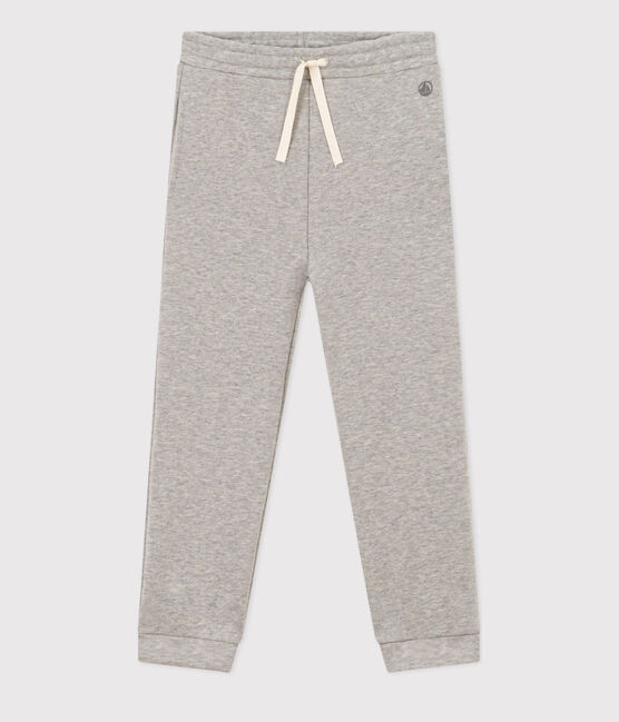 Girls' fleece jogging bottoms CHATON CHINE grey