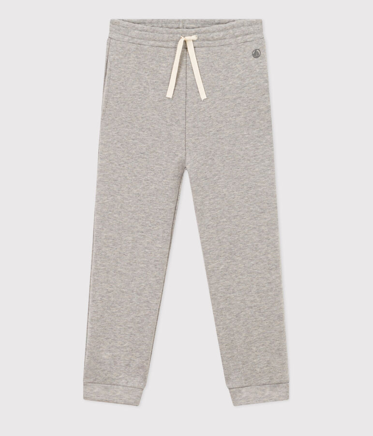 Girls' fleece jogging bottoms CHATON CHINE grey