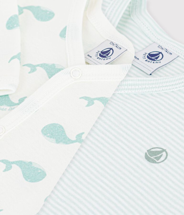 Pack of babies' footless printed cotton pyjamas variante 1