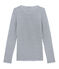women's long sleeved cotton and wool t•shirt TURQUIN blue/MARSHMALLOW white
