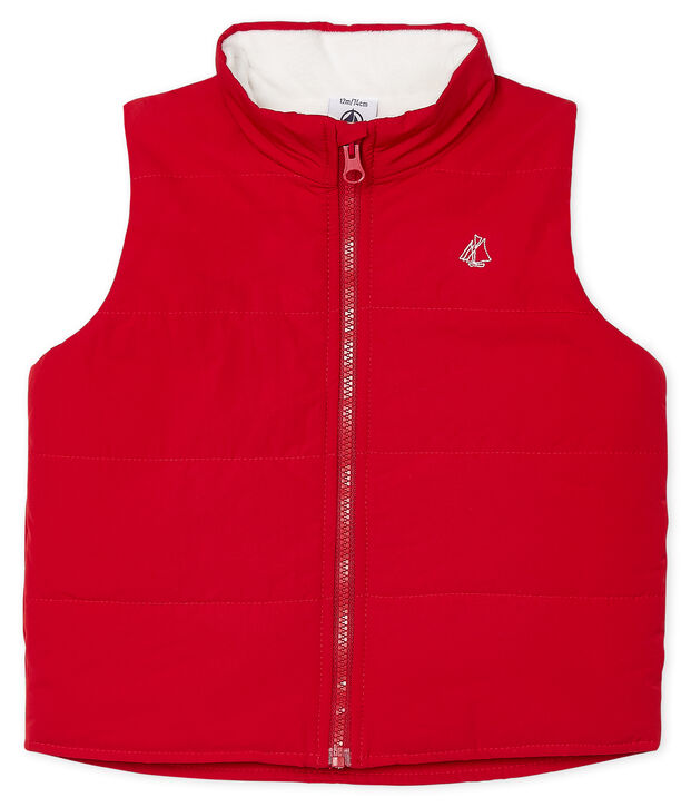 Baby Boys' Sleeveless Jacket red