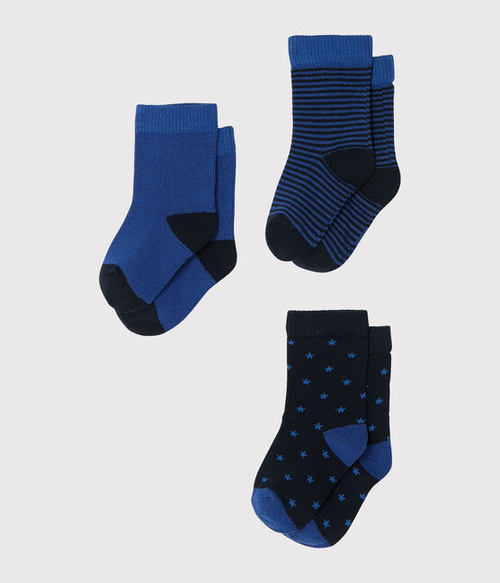 Baby Boys' Socks - 3-Piece Set SMOKING blue/LIMOGES blue