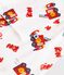 Children's short firefighter print cotton pyjamas white/multicolor