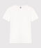 Women's short-sleeved rib knit Iconic Cocotte T-shirt ECUME white