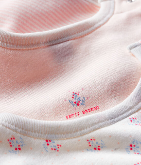 Baby Girls' Rib Knit Bibs - 3-Piece Set variante 1