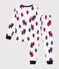 Children's boat print cotton pyjamas MARSHMALLOW white/MULTICO white