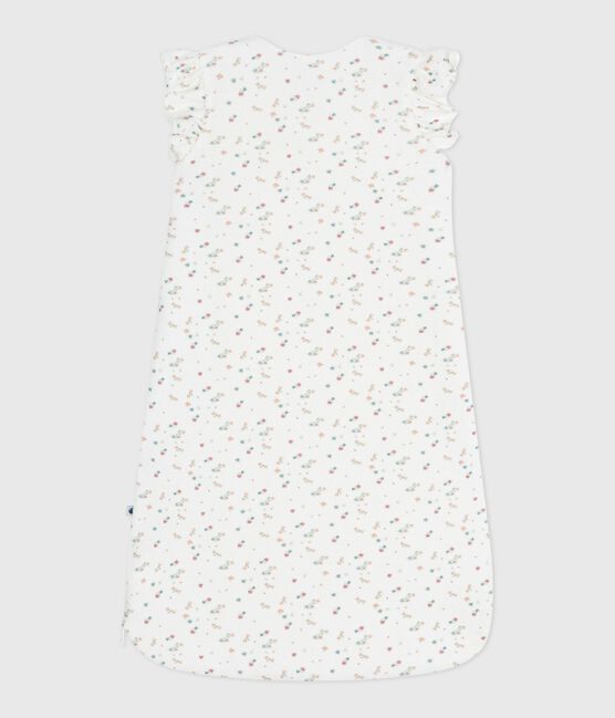 Babies' 3 TOG floral-print corduroy sleeping bag MARSHMALLOW white/MULTICO white