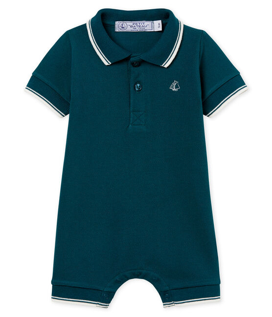 Baby boys' polo shirt Shortie PINEDE green