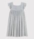Girls' Sleeveless Printed Cotton Gauze Dress