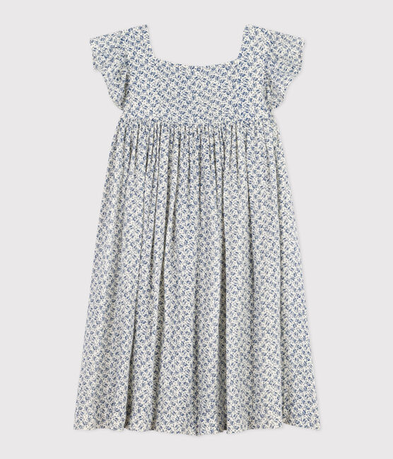 Girls' Sleeveless Printed Cotton Gauze Dress AVALANCHE /INCOGNITO