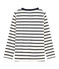 Boys' Long-Sleeved T-shirt MARSHMALLOW white/SMOKING blue