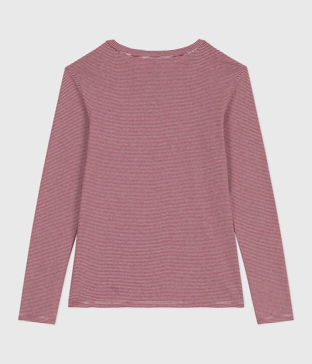 The Iconic long-sleeved cotton T-shirt for women red/white