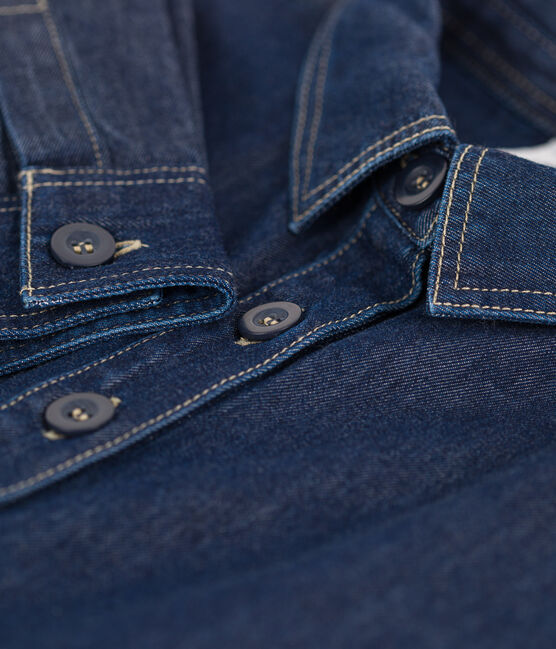 Girls' Long-Sleeved Denim Dress DENIM blue