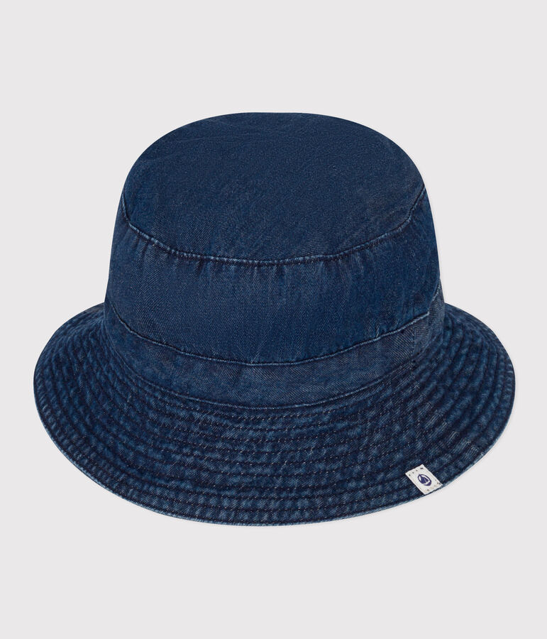 Babies' Organic Cotton Denim Bucket Hat blue