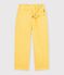 Children's cotton trousers yellow