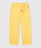 Children's cotton trousers yellow
