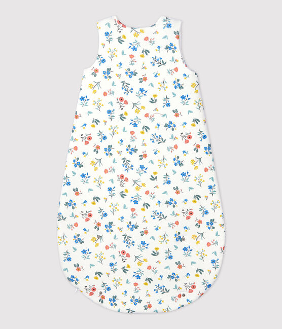 Babies' Cotton Sleeping Bag MARSHMALLOW white/MULTICO white