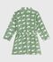 Children's printed fleece dressing gown SAULE /MARSHMALLOW