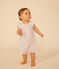 Babies' Floral Print Cotton Playsuit MARSHMALLOW /PANTY