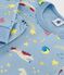 Children's pyjamas in printed fleece ADRIATIC blue/MULTICO