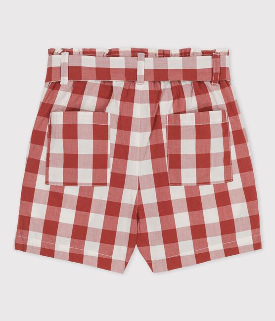 Girls' Gingham Poplin Shorts OMBRIE /AVALANCHE